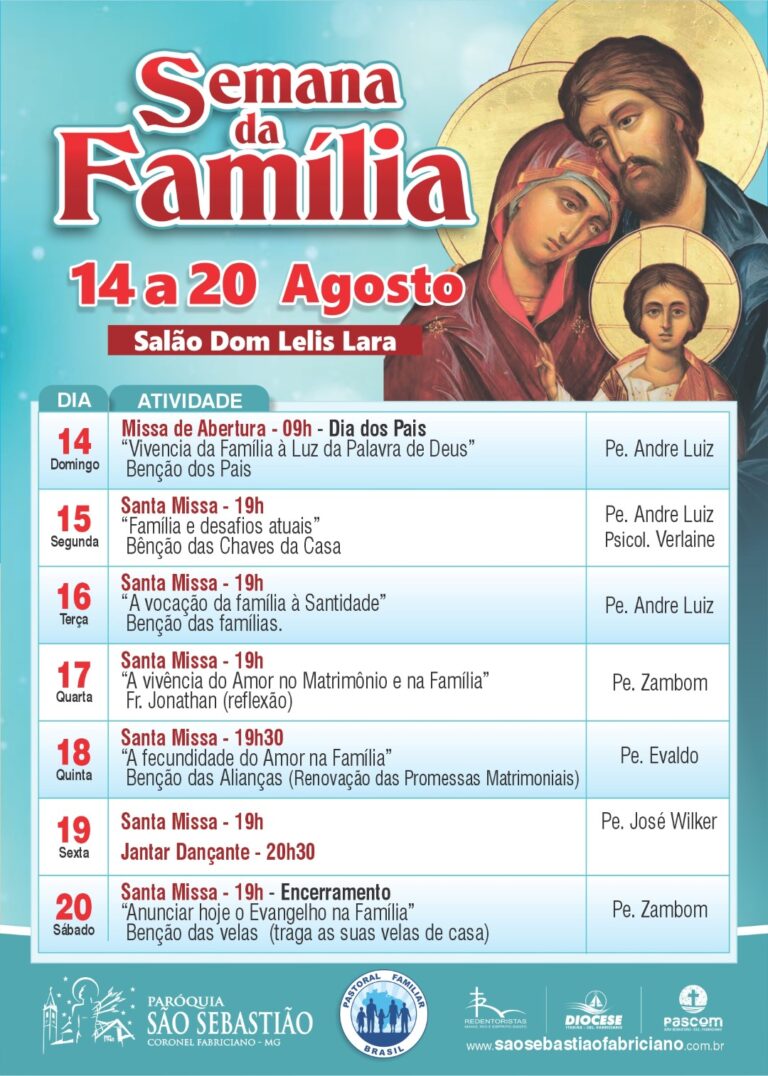 Semana da Família 2022 - Paróquia São Sebastião